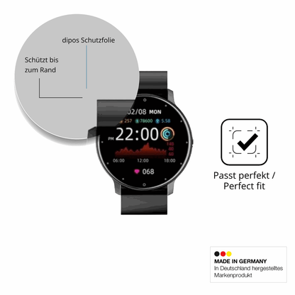 Schutzfolie mit optimaler Passform, zur Verwendung mit Hüllen geeignet