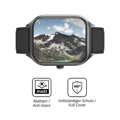 Flexible TPU-Folie passend zugeschnitten für FORRLITE Smartwatch 2.01 Zoll, vollständige Abdeckung