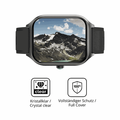 Dünne und klare Folie passend zugeschnitten für FORRLITE Smartwatch 2.01 Zoll
