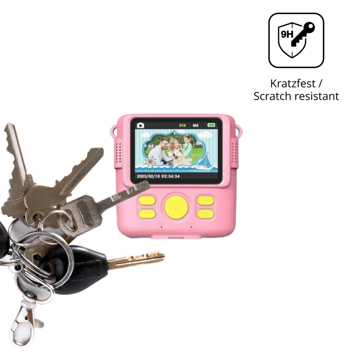 dipos Displayschutz für Frelisty Kinder Digitalkamera 1080P, mattierte Oberfläche, robuste Festigkeit und perfekte Passform