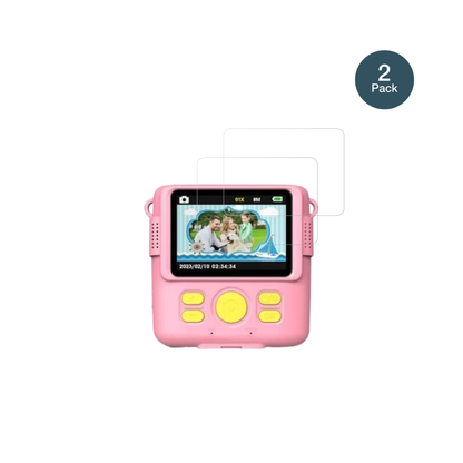 FrelistyKinder Digitalkamera 1080P mit aufgebrachter dipos Flex Schutzfolie, glasklare Darstellung ohne Einschränkungen