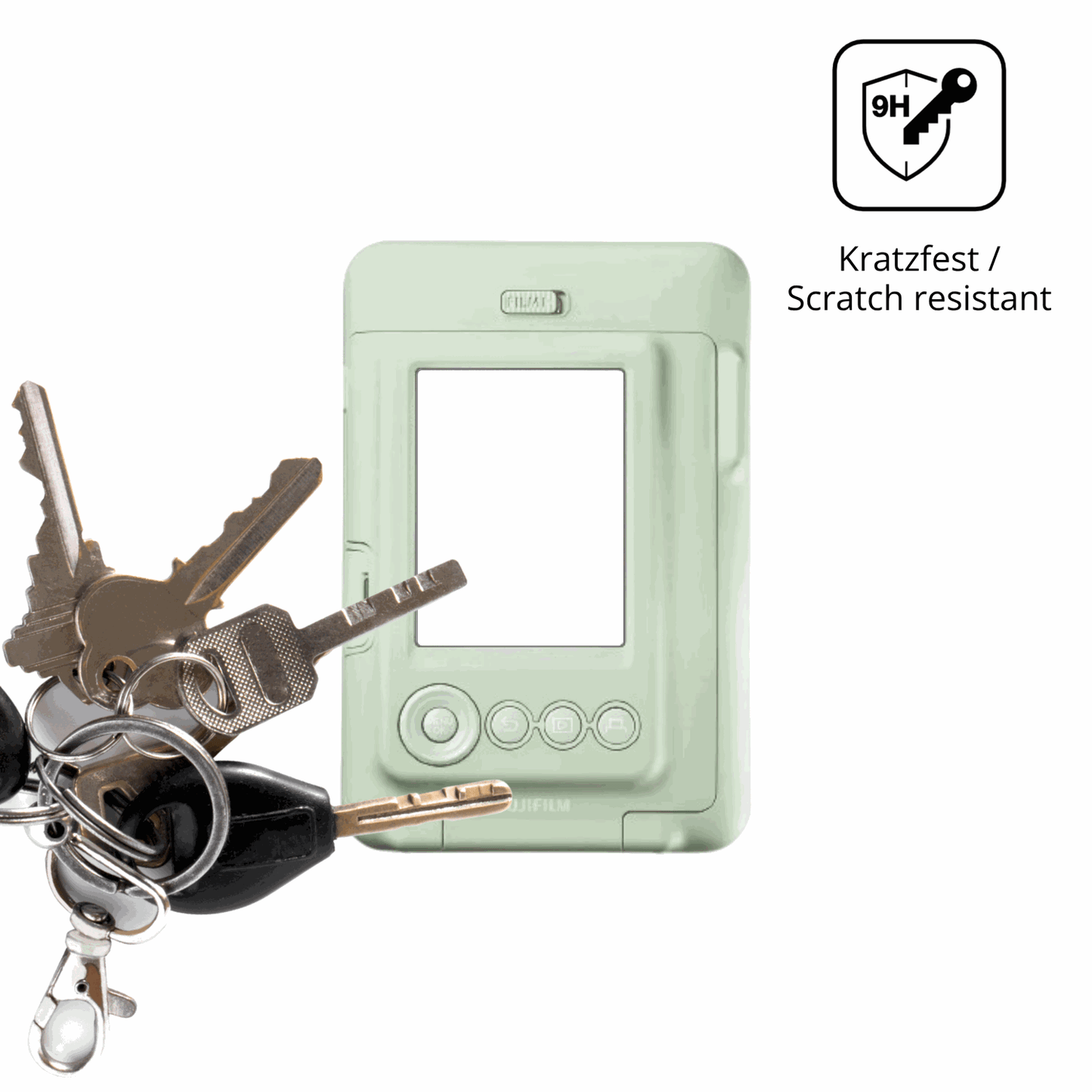 dipos Displayschutz für fujifilminstax mini liplay plus, mattierte Oberfläche, robuste Festigkeit und perfekte Passform