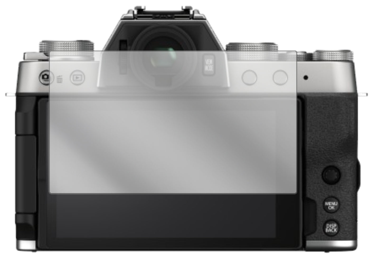 1x Schutzfolie klar für Fujifilm X-T200 Display-Schutzfolie