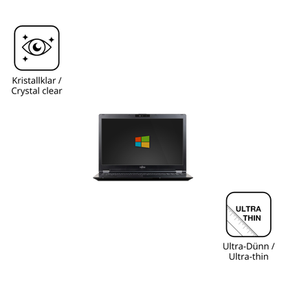 Dünne und klare Folie passend zugeschnitten für Fujitsu LifeBook U7510