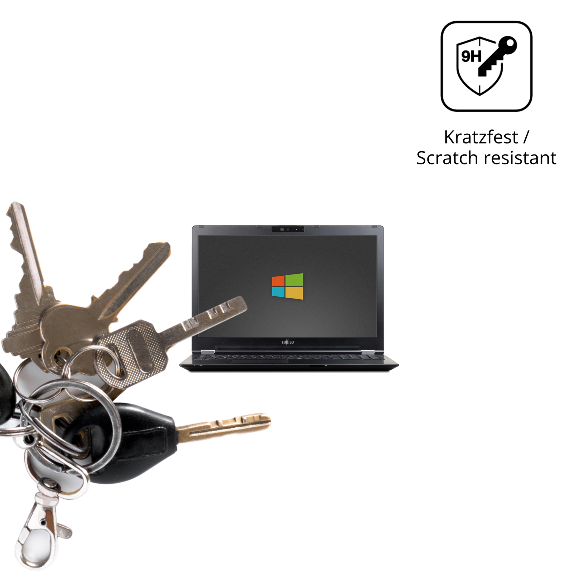 dipos Displayschutz für Fujitsu LifeBook U7510, mattierte Oberfläche, robuste Festigkeit und perfekte Passform