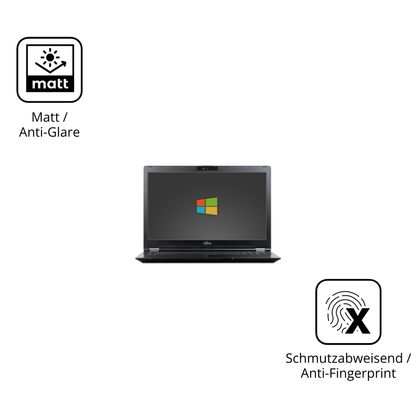 9H Hartbeschichtete, flexible Folie passend zugeschnitten für Fujitsu LifeBook U7510