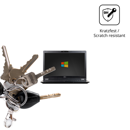 dipos Displayschutz für Fujitsu LifeBook U7510, transparente Oberfläche, perfekte Passform auch für die Rundungen