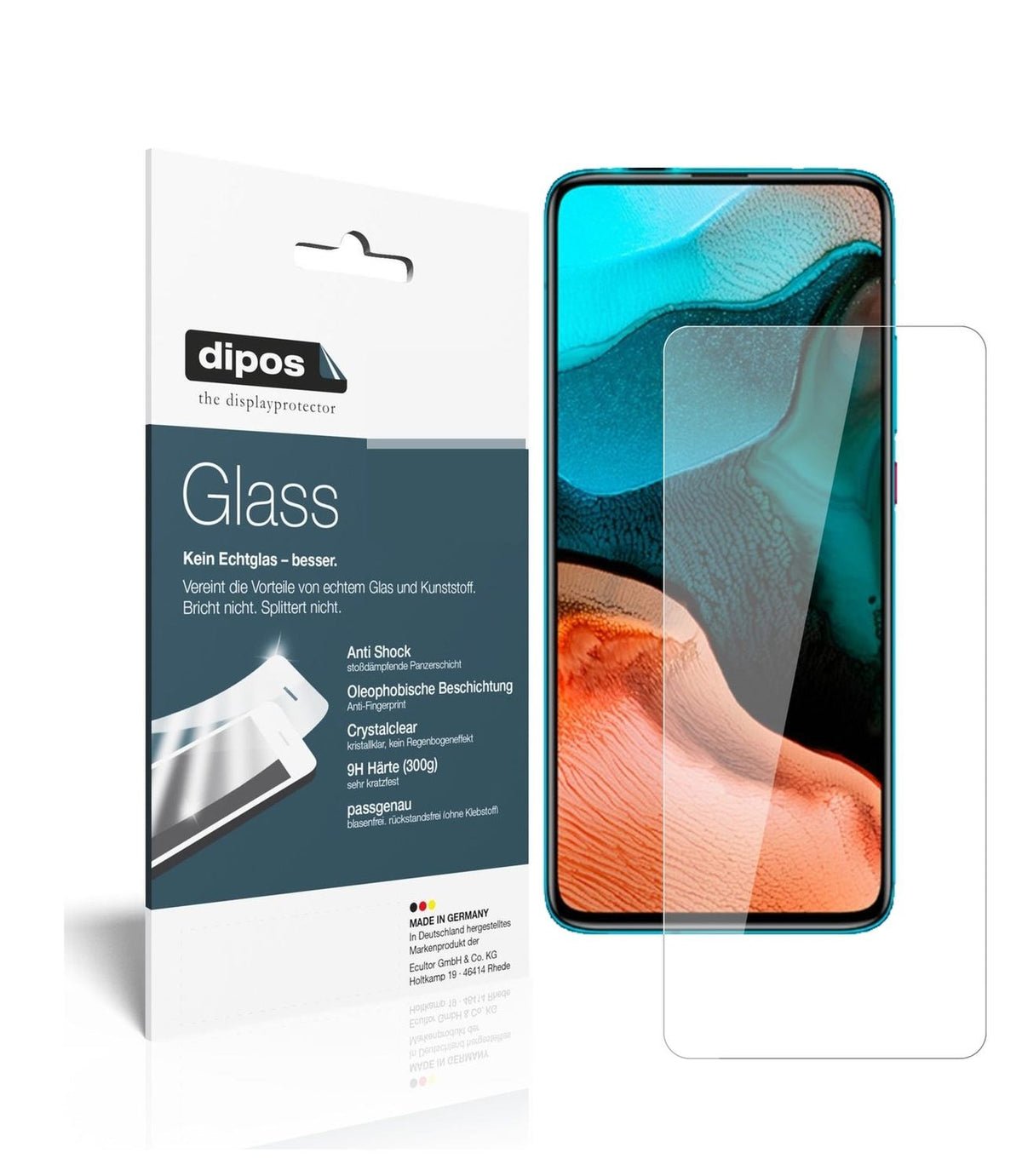 1x 9H Schutzfolie für Xiaomi Redmi K30 Pro Panzerfolie