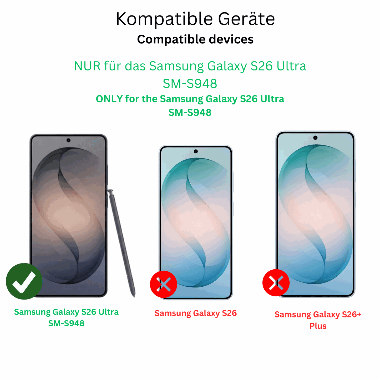 2x 9H Schutzfolie für Samsung Galaxy S26 Ultra Panzerfolie