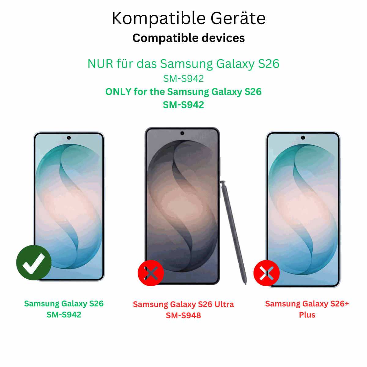 4x Schutzfolie matt für Samsung Galaxy S26 Display-Schutzfolie