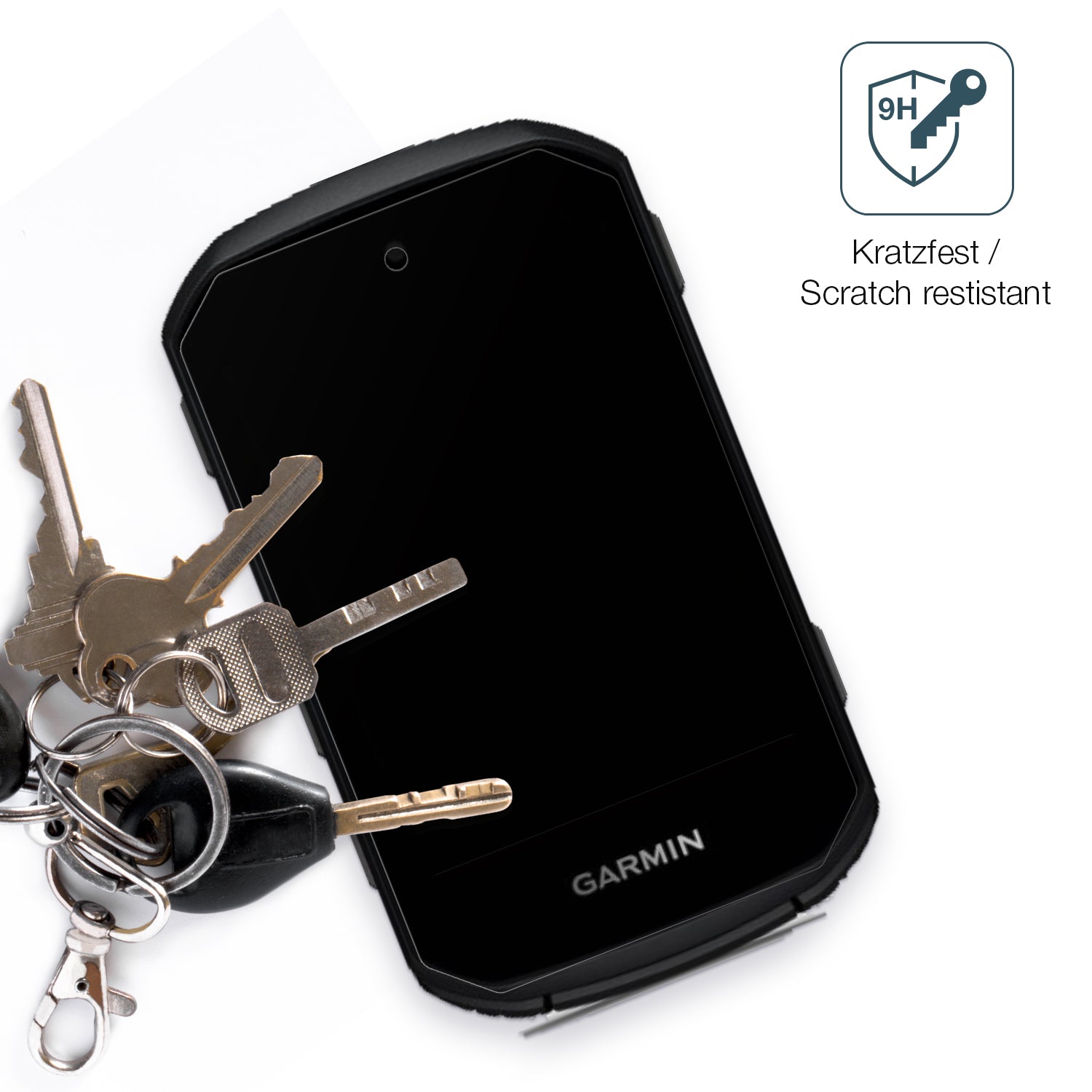 dipos Displayschutz für Garmin Edge 550, mattierte Oberfläche, robuste Festigkeit und perfekte Passform