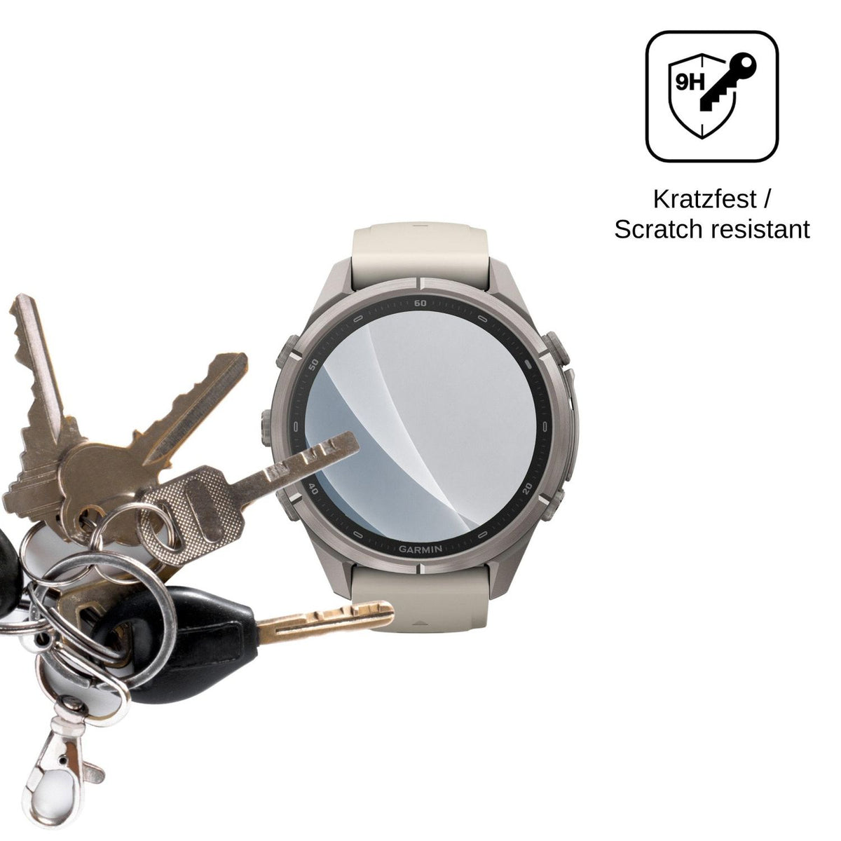 2x 9H Schutzfolie matt für Garmin Fenix 9 Pro Panzerfolie