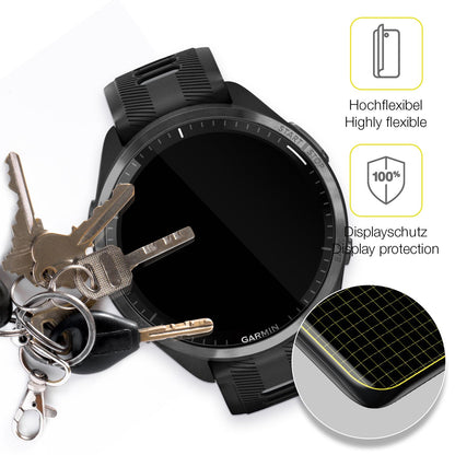 dipos Displayschutz für Garmin Forerunner 965, transparente Oberfläche, geringe Dicke und perfekte Passform