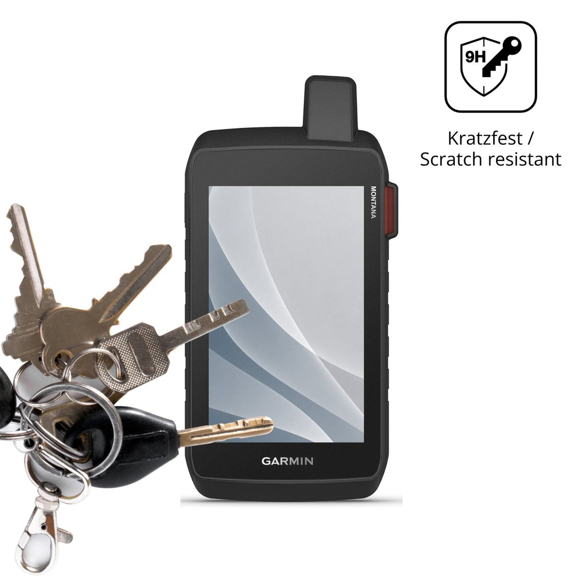 dipos Displayschutz für Garmin Montana 760i, mattierte Oberfläche, robuste Festigkeit und perfekte Passform