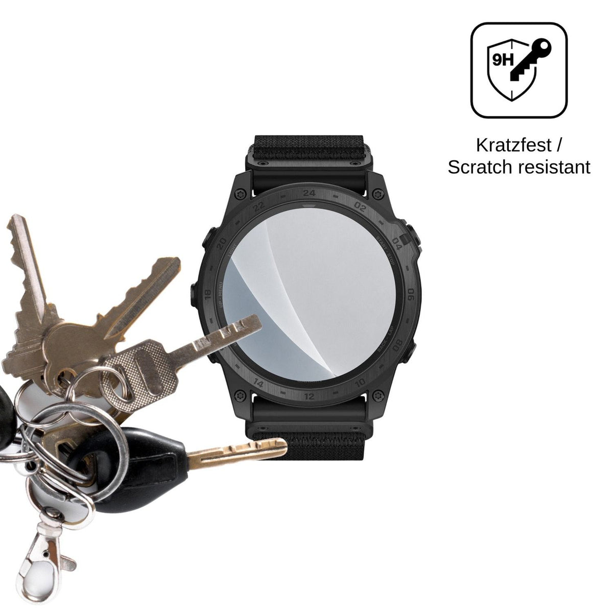 2x 9H Schutzfolie matt für Garmin tactix 7 Pro Ballistics Edition Panzerfolie