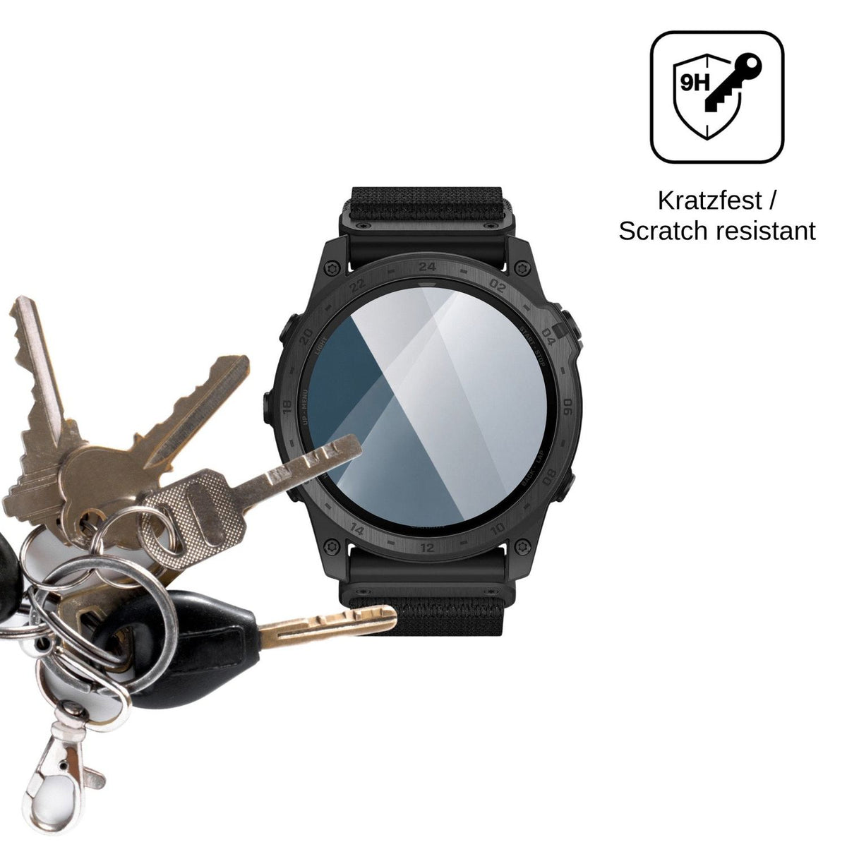 2x 9H Schutzfolie für Garmin tactix 7 Pro Ballistics Edition Panzerfolie