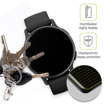 dipos Displayschutz für Garmin Vivoactive 5, transparente Oberfläche, perfekte Passform auch für die Rundungen