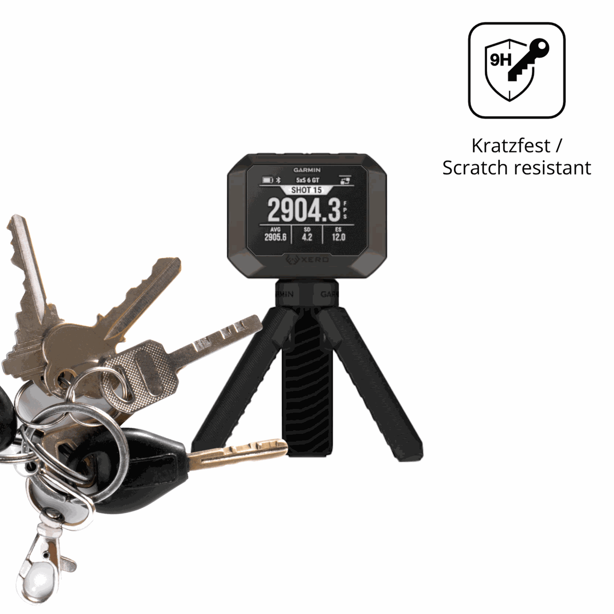 dipos Displayschutz für Garmin Xero C2, mattierte Oberfläche, robuste Festigkeit und perfekte Passform