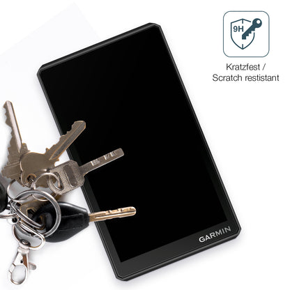 dipos Displayschutz für Garmin zumo XT2, mattierte Oberfläche, robuste Festigkeit und perfekte Passform