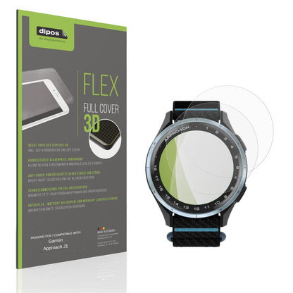 Matte Displayschutzfolie von dipos passend für Garmin Approach J1, 100% Displayabdeckung und blasenfreie Montage