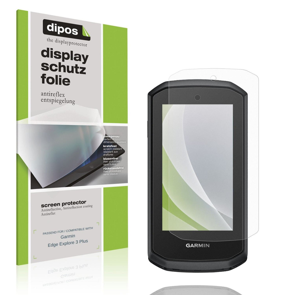 2x Schutzfolie matt für Garmin Edge Explore 3 Plus Display-Schutzfolie