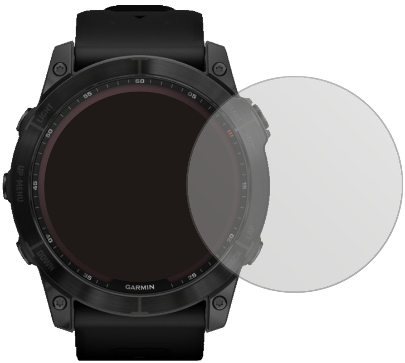 5x Schutzfolie matt für Garmin Fenix 7 (47 mm) Display-Schutzfolie