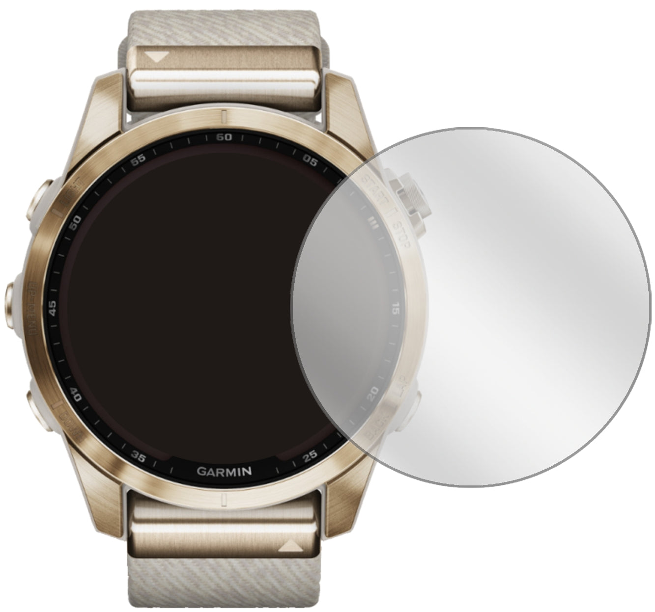 6x Schutzfolie klar für Garmin Fenix 7S (42 mm) Display-Schutzfolie