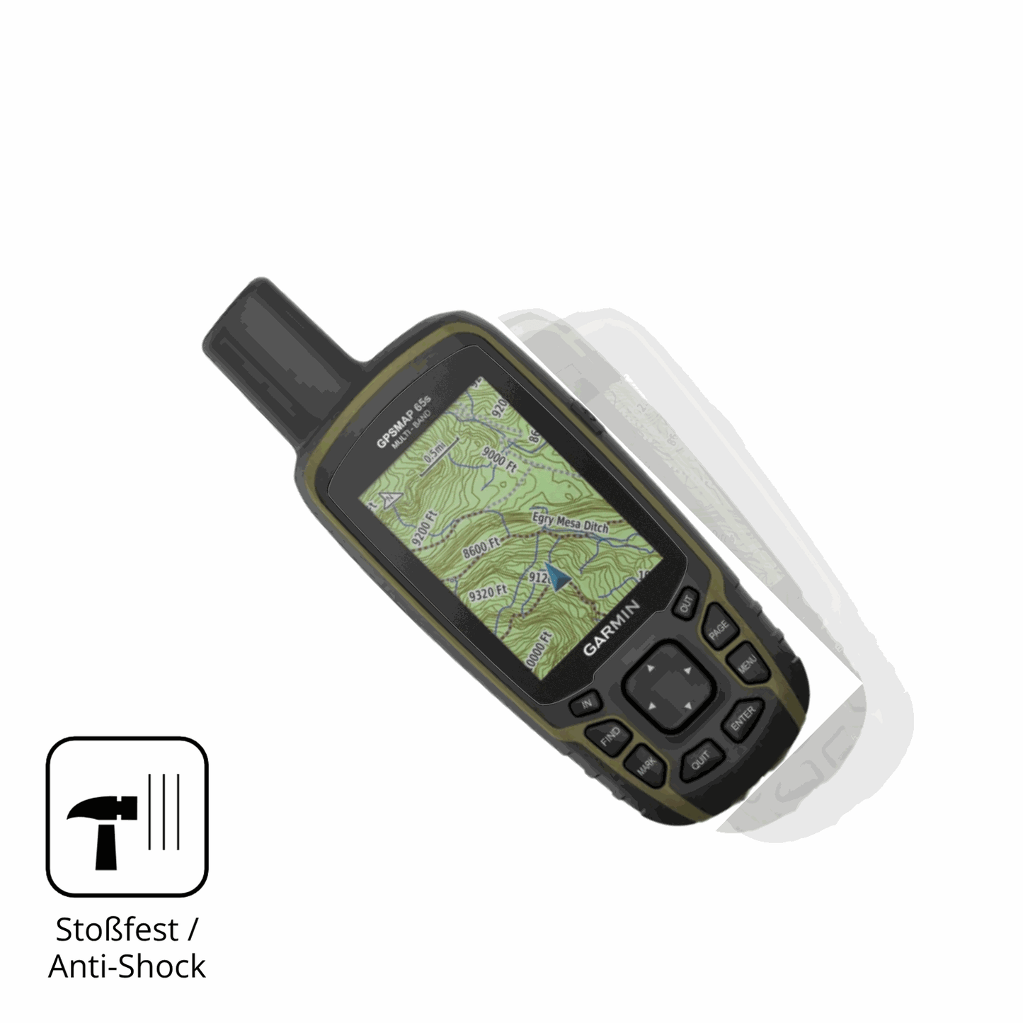 2x 9H Schutzfolie matt für Garmin GPSMAP 65s Panzerfolie