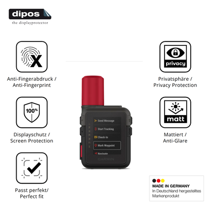 Privatsphäre-Schutz durch Sichtschutz-Folie passend zugeschnitten für Garmin inReach Mini 3 Plus
