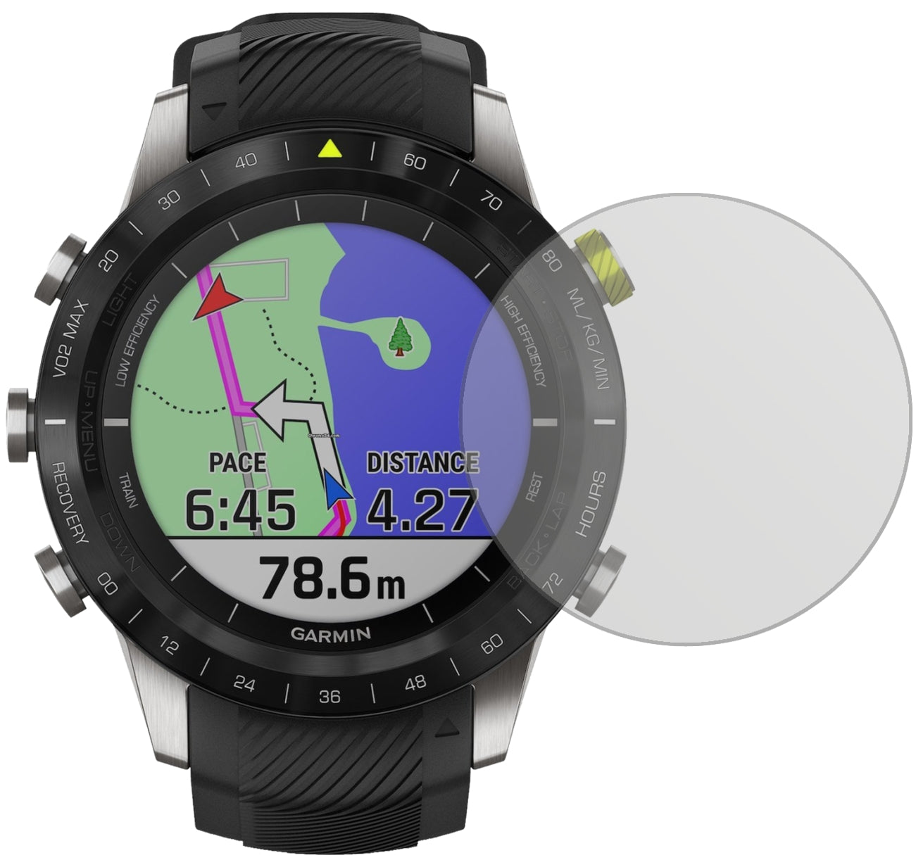 2x Schutzfolie matt für Garmin MARQ Athlete Display-Schutzfolie