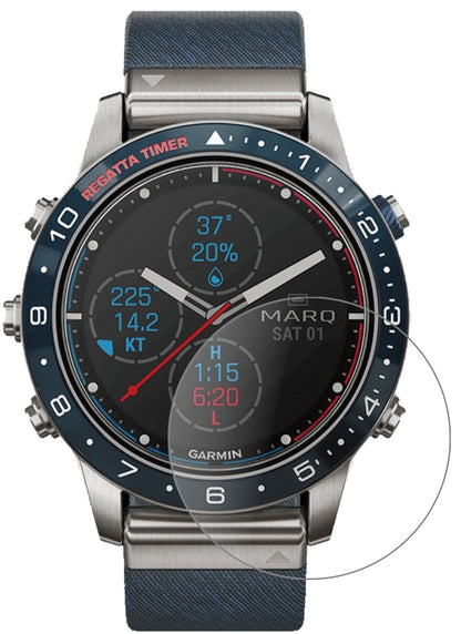 GarminMARQ Captain mit aufgebrachter dipos Panzerfolie, die lästige Fingerabdrücke minimiert