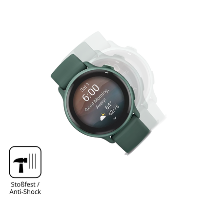 Schutz gegen Kratzer auf dem Garmin vivoactive 6 Glas durch Schlüssel, Stöße gegen die Tischkante oder Stürze