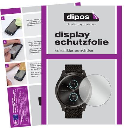 6x Schutzfolie klar für Garmin Vivomove Style Display-Schutzfolie