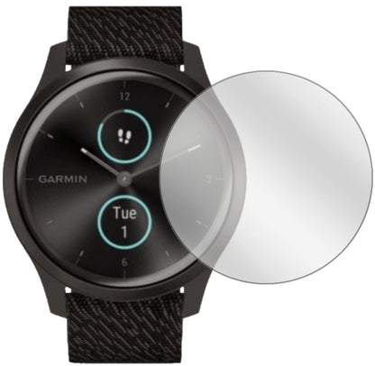 GarminVivomove Style mit aufgebrachter dipos Displayschutzfolie, glasklare Darstellung ohne Einschränkungen