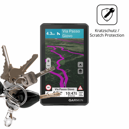 Schutz gegen Kratzer auf dem Garmin zumo XT3 4.7 Zoll Glas durch Schlüssel oder Ähnliches
