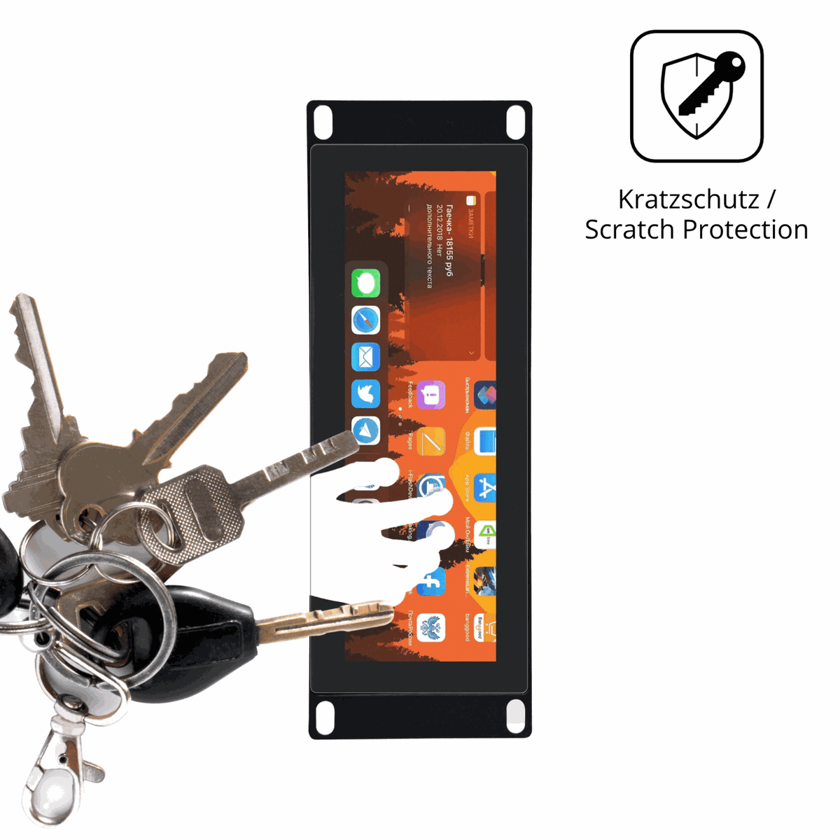 2x Schutzfolie matt für GeeekPi DP-0059 7.84 Zoll Display-Schutzfolie