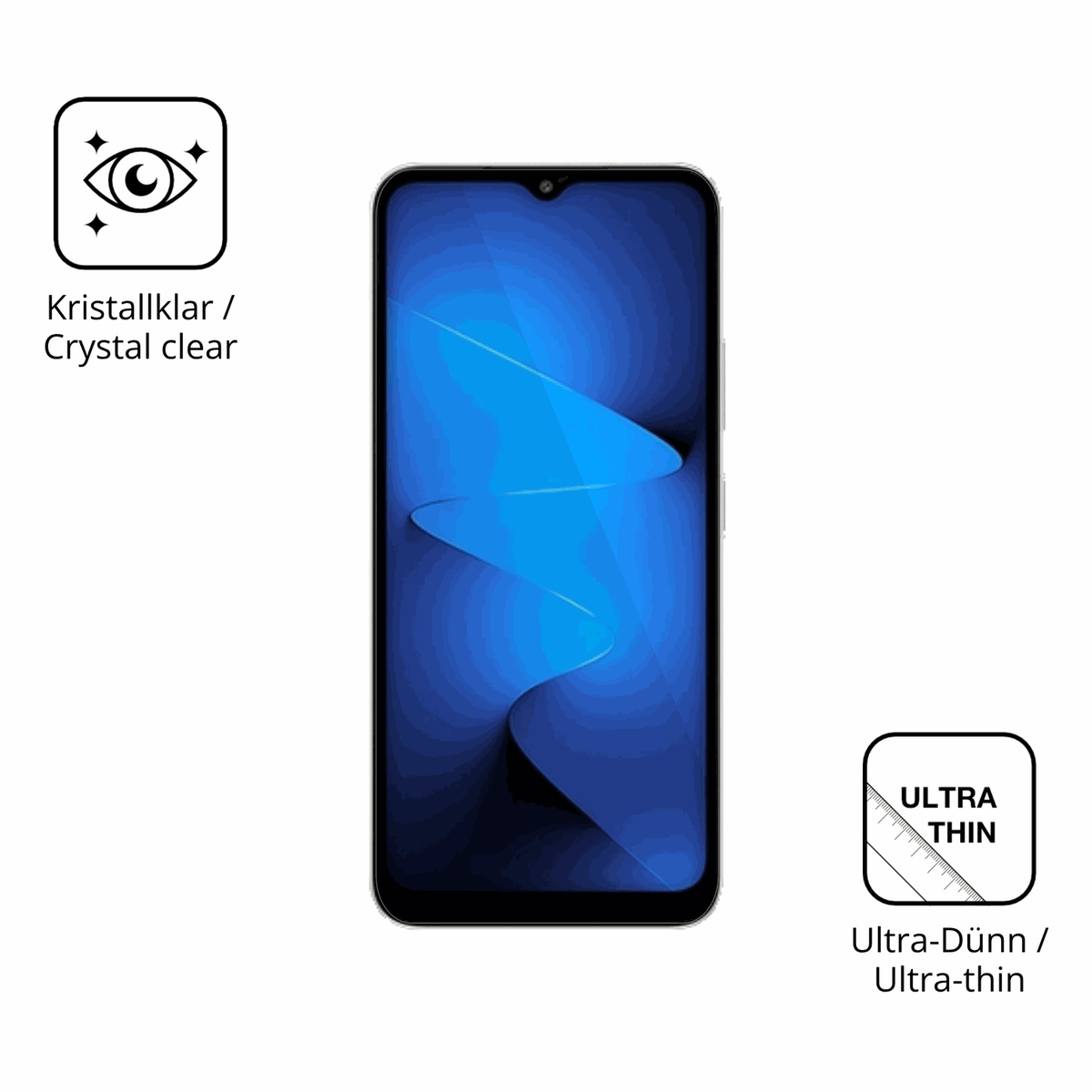 Dünne und klare Folie passend zugeschnitten für General Mobile Era 30 Pro