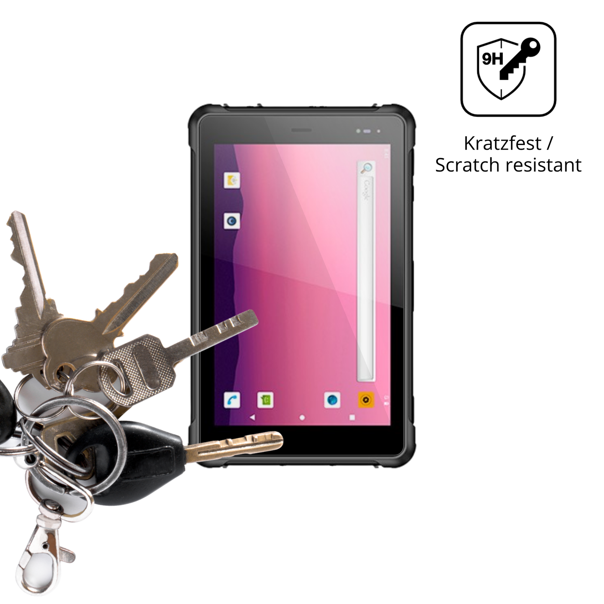 dipos Displayschutz für geshemmtk6877, transparente Oberfläche, perfekte Passform auch für die Rundungen