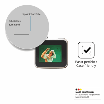 Schutzglasfolie mit optimaler Passform, zur Verwendung mit Hüllen geeignet
