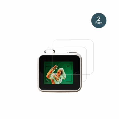 GetdoublerichCCD Mini Retro mit aufgebrachter dipos Flex Schutzfolie, glasklare Darstellung ohne Einschränkungen