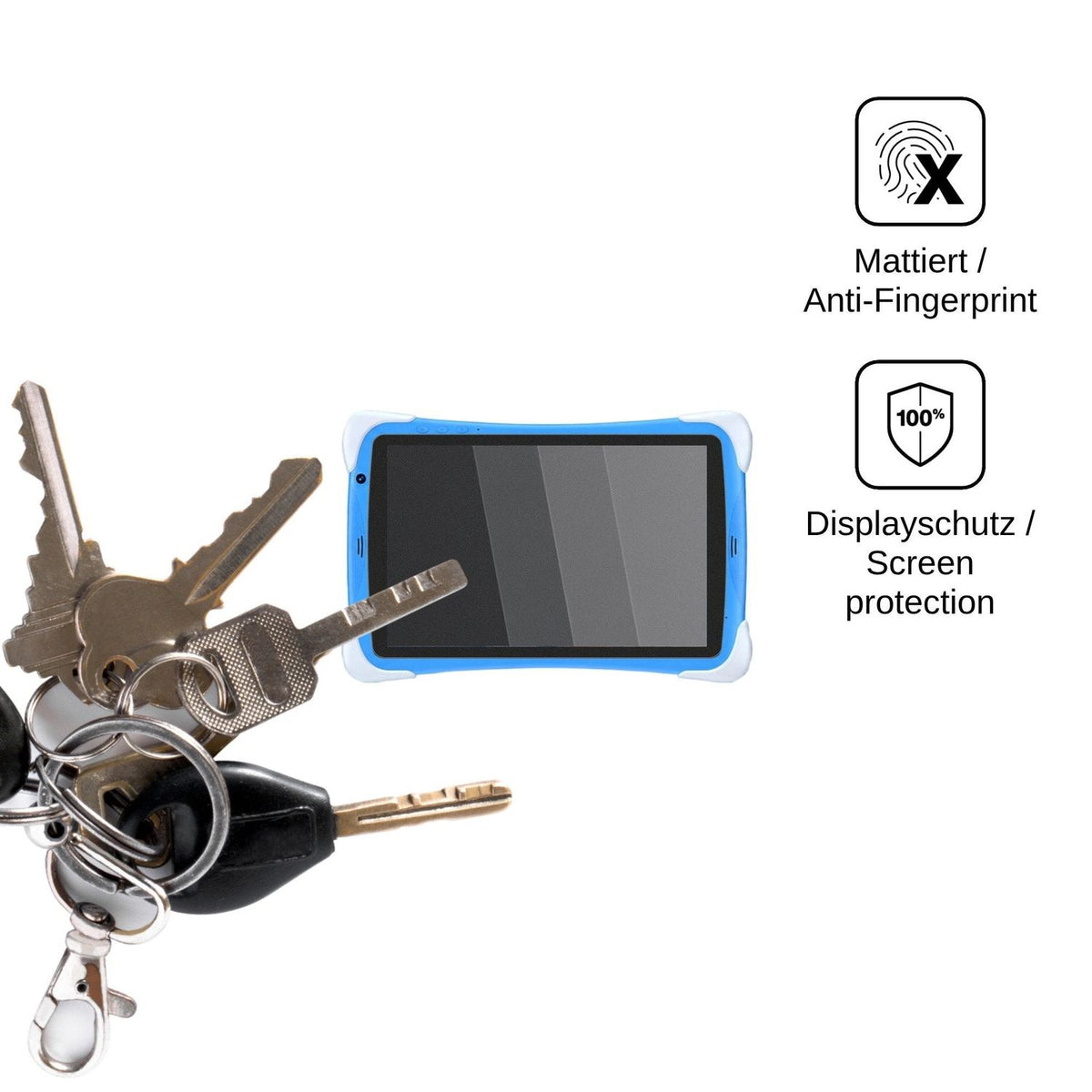 Blickschutzfolie für Gezoon Kinder Tab 10 matt Schutzfolie Privacy