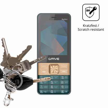 dipos Displayschutz für GFive Big Bird New, mattierte Oberfläche, robuste Festigkeit und perfekte Passform