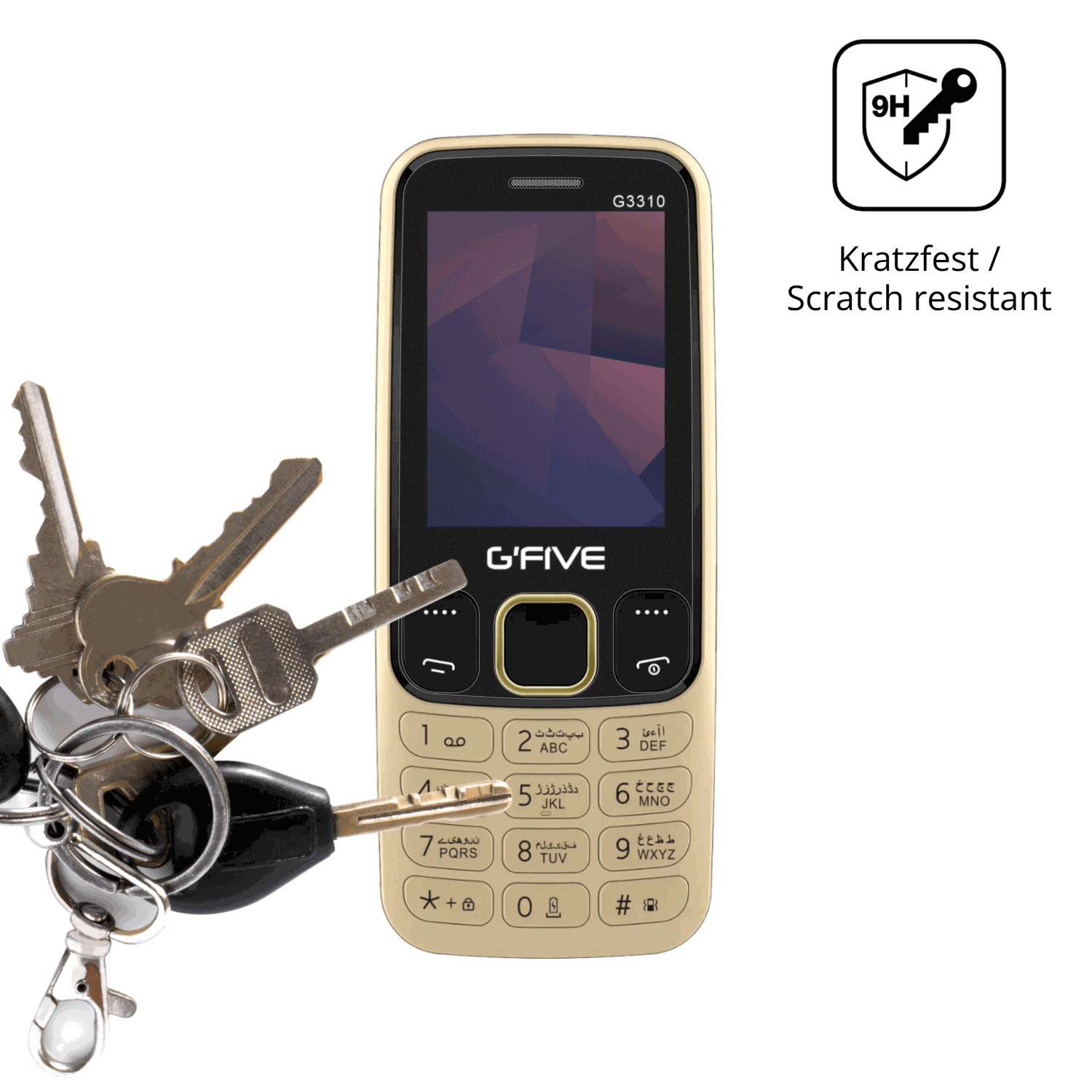 dipos Displayschutz für GFive G3310 New, mattierte Oberfläche, robuste Festigkeit und perfekte Passform