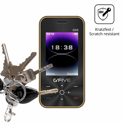 dipos Displayschutz für GFive G95, transparente Oberfläche, perfekte Passform auch für die Rundungen