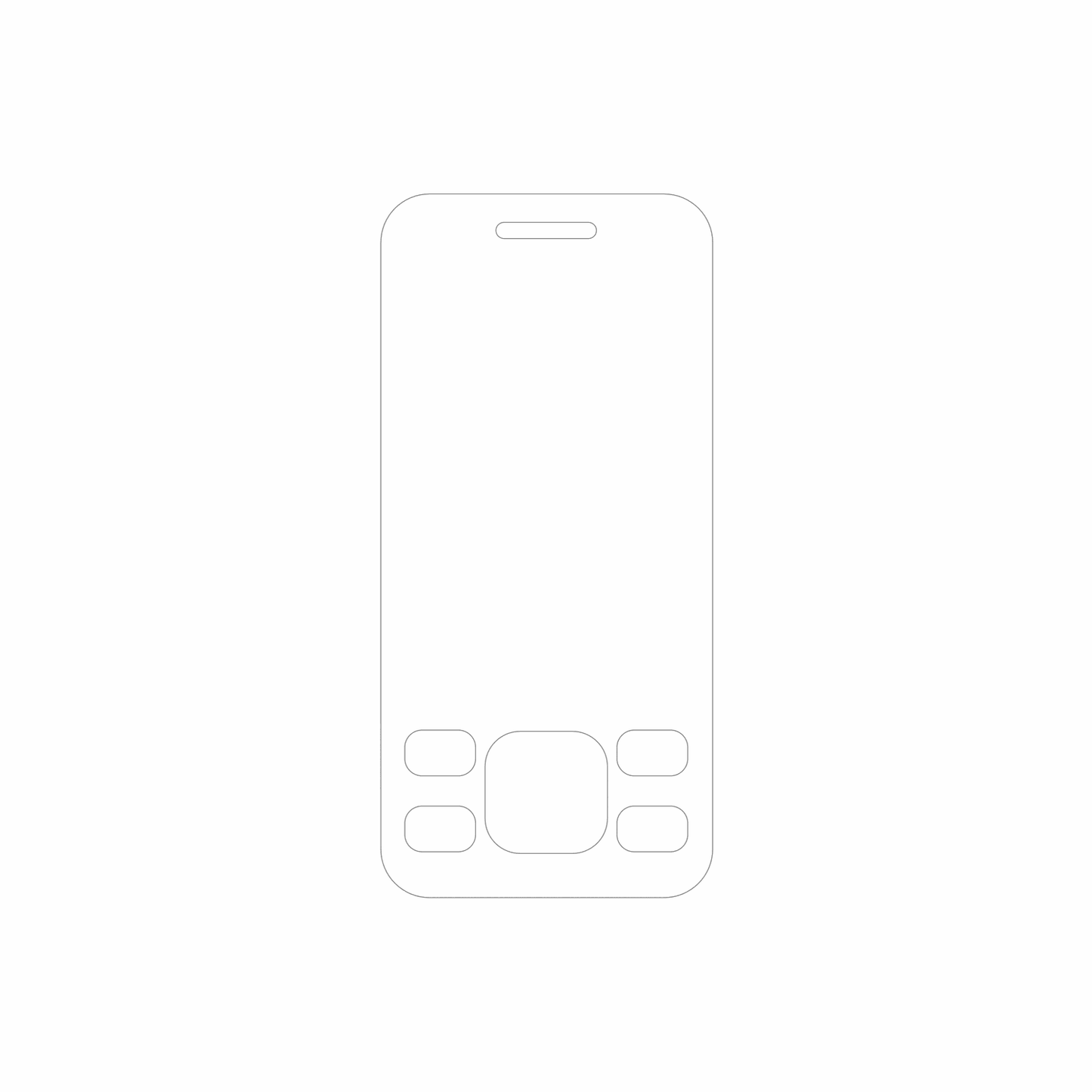 dipos Displayschutz für GFive G96, mattierte Oberfläche, geringe Dicke und perfekte Passform