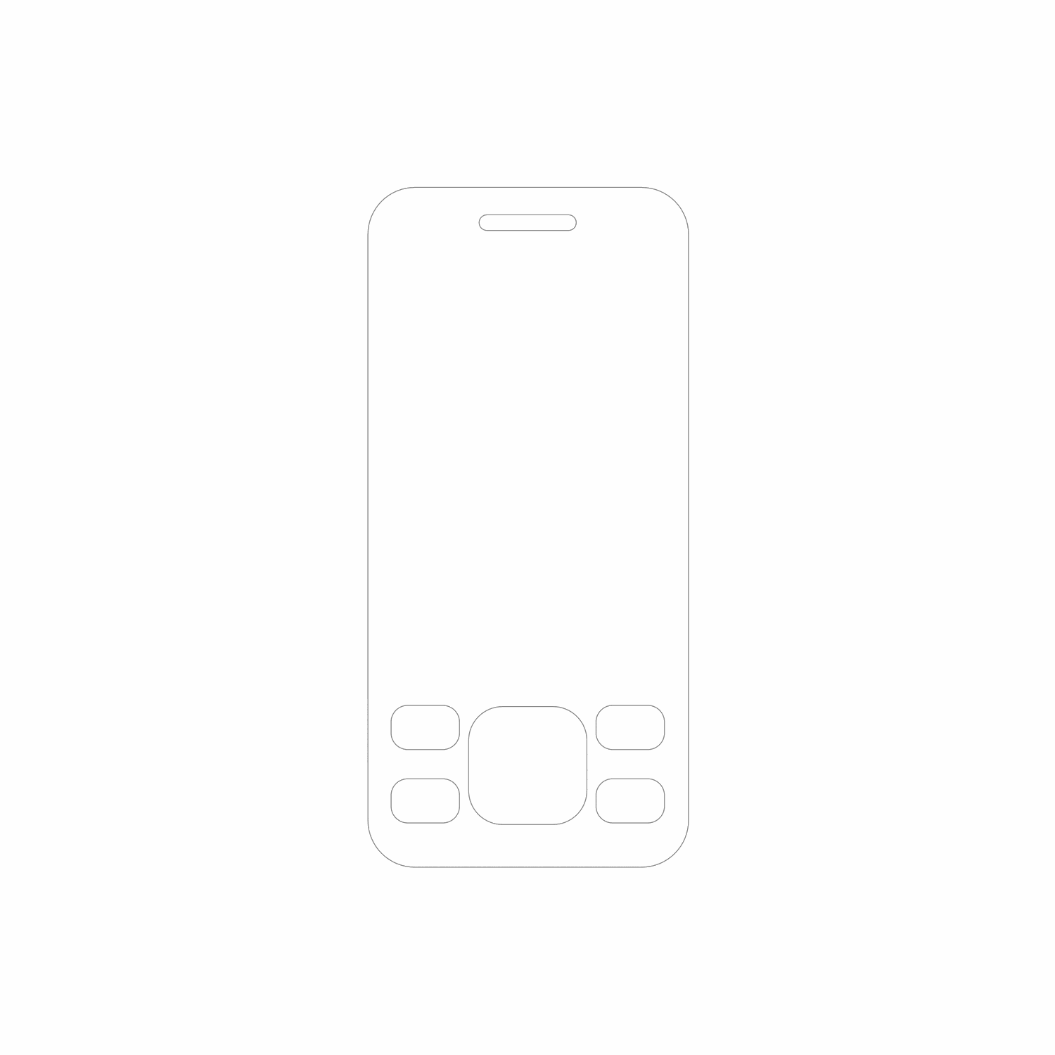 dipos Displayschutz für GFive G96, mattierte Oberfläche, geringe Dicke und perfekte Passform