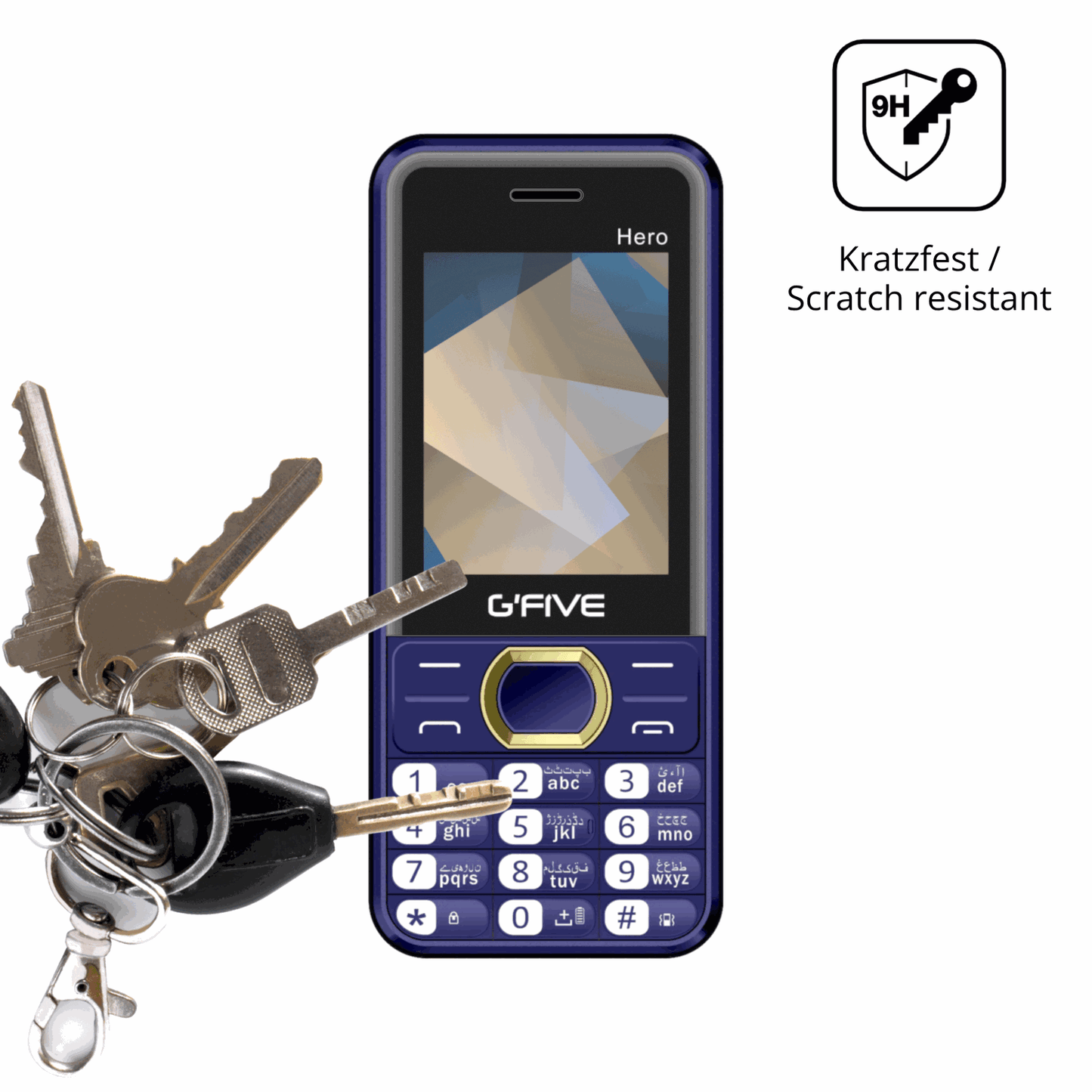 dipos Displayschutz für GFive Hero New, mattierte Oberfläche, robuste Festigkeit und perfekte Passform