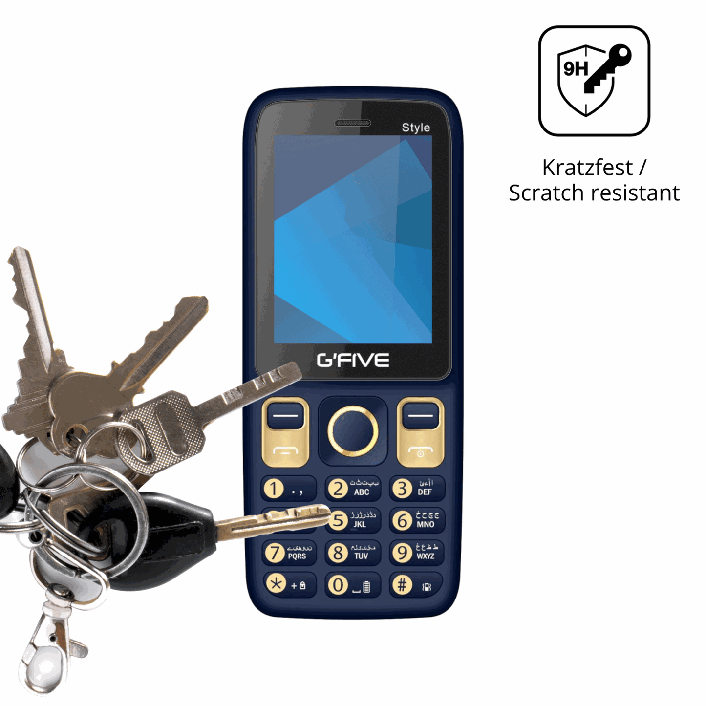dipos Displayschutz für GFive Style New, mattierte Oberfläche, robuste Festigkeit und perfekte Passform