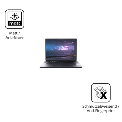 Dünne und entspiegelnde Folie passend zugeschnitten für Gigabyte Aorus 16X 2024