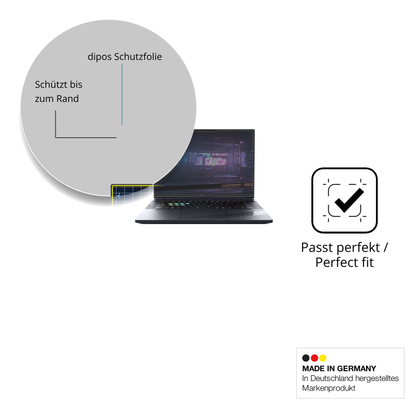 Schutz gegen Kratzer auf dem Gigabyte Aorus 16X 2024 Glas durch Schlüssel oder Ähnliches
